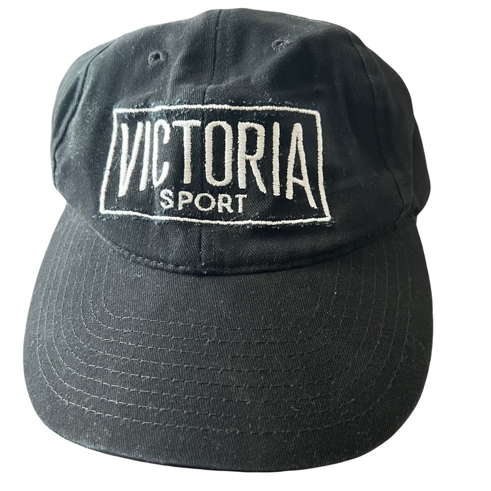 Victorias Secret Sport Black Velcro Adjustable Hat